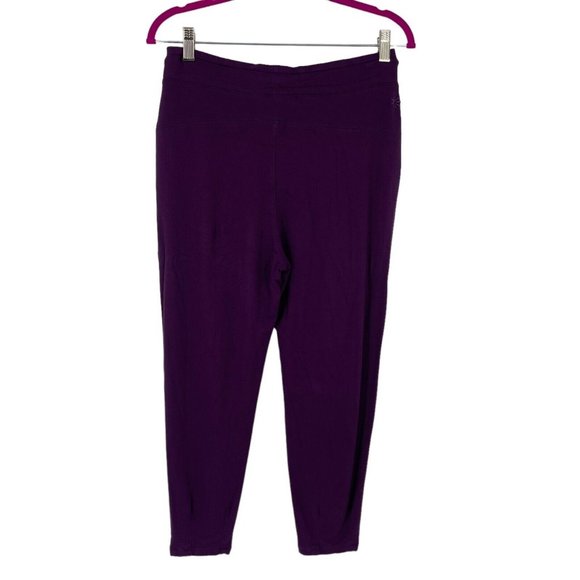 Athleta Sahaja Hi Rise Capri Pants Womens XS Purple Drawstring Loungewear Jogger - Picture 3 of 9